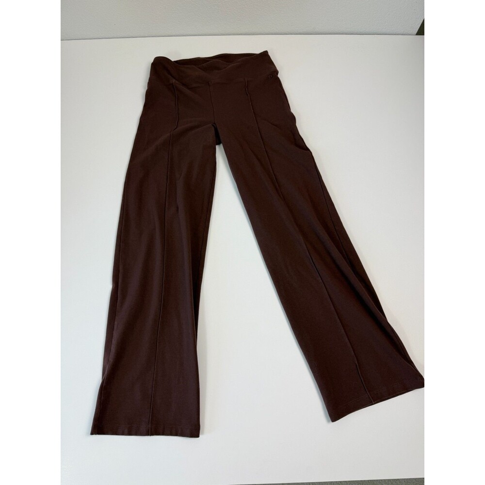Victoria's Secret PINK All-Day Cotton Front-Seam Flare Leggings Brown Medium